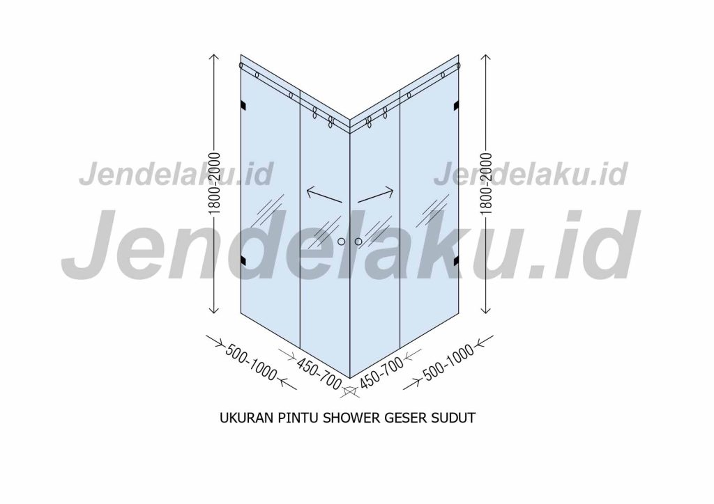 Ukuran Pintu Partisi Shower (3)