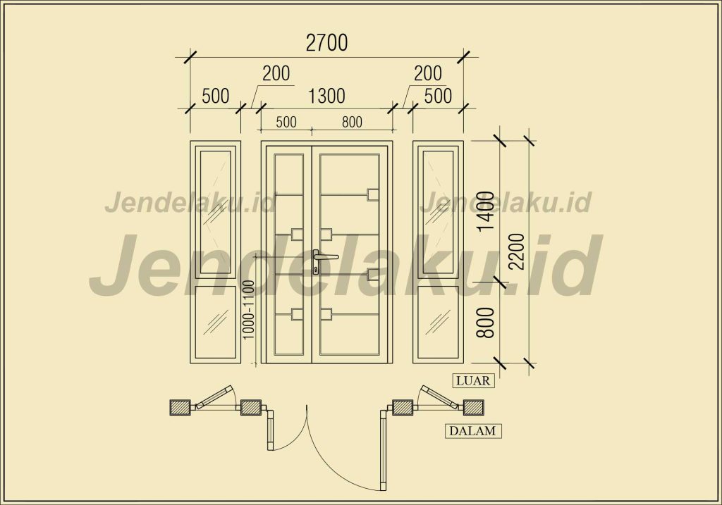 Ukuran Pintu Utama Besar Kecil
