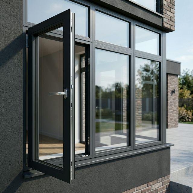 sistem bukaan jendela aluminium